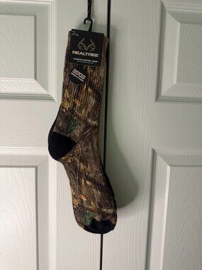 Men's Realtree Cushion Printed Crew Socks